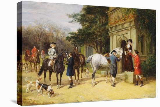 A Helping Hand-Heywood Hardy-Stretched Canvas