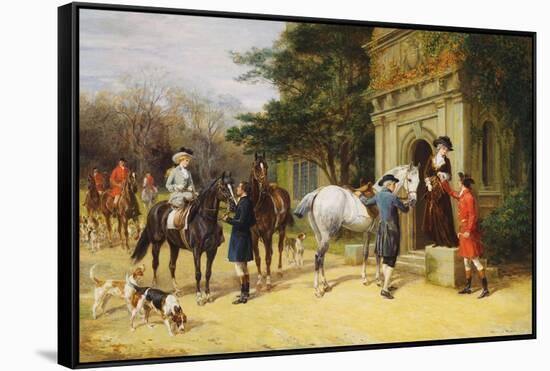 A Helping Hand-Heywood Hardy-Framed Stretched Canvas