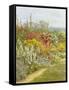 A Herbaceous Border-Helen Allingham-Framed Stretched Canvas