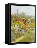 A Herbaceous Border-Helen Allingham-Framed Stretched Canvas