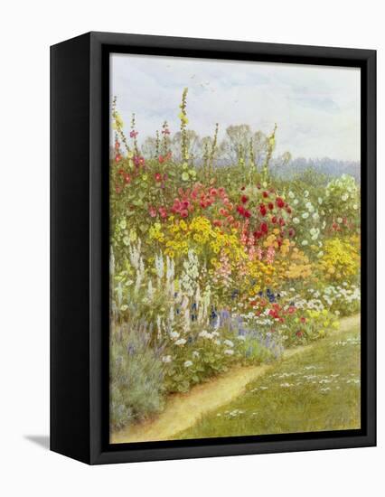 A Herbaceous Border-Helen Allingham-Framed Stretched Canvas