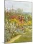 A Herbaceous Border-Helen Allingham-Mounted Giclee Print