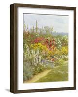 A Herbaceous Border-Helen Allingham-Framed Giclee Print