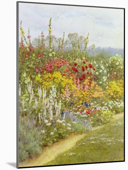 A Herbaceous Border-Helen Allingham-Mounted Giclee Print