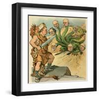 A Herculean Task-JS Pughe-Framed Art Print