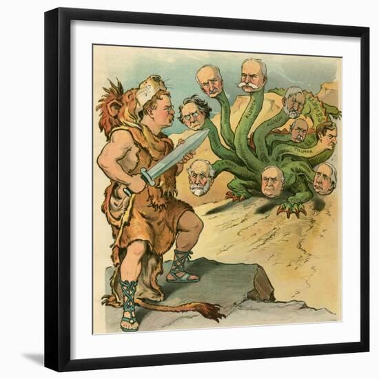 A Herculean Task-JS Pughe-Framed Premium Giclee Print