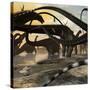 A Herd of Argentinosaurus Marching Along the Side of a Beach-Stocktrek Images-Stretched Canvas