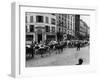 A Herd of Cattle is Driven Along a Paris Streen-null-Framed Premium Photographic Print