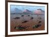 A Herd of Dead Centrosaurus Dinosaurs Killed by a Flash Flood-null-Framed Art Print