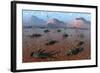 A Herd of Dead Centrosaurus Dinosaurs Killed by a Flash Flood-null-Framed Art Print