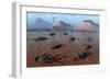 A Herd of Dead Centrosaurus Dinosaurs Killed by a Flash Flood-null-Framed Premium Giclee Print