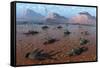 A Herd of Dead Centrosaurus Dinosaurs Killed by a Flash Flood-null-Framed Stretched Canvas