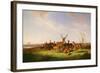 A Herd of Deer in a Sunlit Pasture-Theodor Julius Kiellerup-Framed Giclee Print