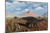 A Herd of Miragaia Dinosaurs Migrating-null-Mounted Premium Giclee Print