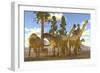 A Herd of Sauropod Uberabatitan Dinosaurs-Stocktrek Images-Framed Premium Giclee Print