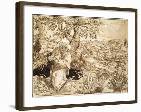 A Hermit, 1585-1586-Martin de Vos-Framed Giclee Print