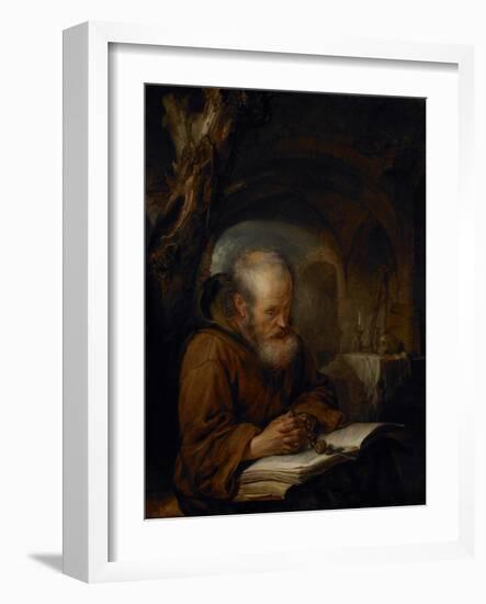 A Hermit Praying, 1670-Gerrit Dou-Framed Giclee Print