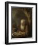 A Hermit-Gerard Dou-Framed Art Print