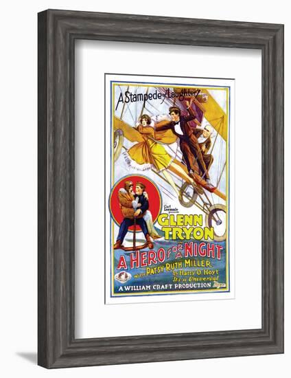 A Hero For A Night - 1927-null-Framed Giclee Print