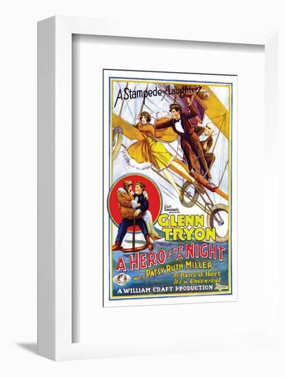 A Hero For A Night - 1927-null-Framed Giclee Print