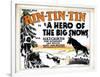 A Hero of the Big Snows, Rin Tin Tin, 1926-null-Framed Art Print