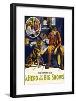 A Hero of the Big Snows-null-Framed Art Print