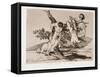 A heroic feat! With the dead!-Francisco Jose de Goya y Lucientes-Framed Stretched Canvas