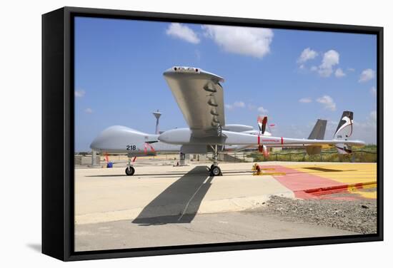 A Heron Tp Unmanned Aerial Vehicle of the Israeli Air Force-Stocktrek Images-Framed Stretched Canvas