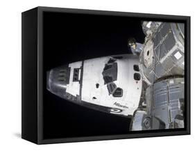 A High-Angle View of the Crew Cabin of Space Shuttle Atlantis-null-Framed Stretched Canvas
