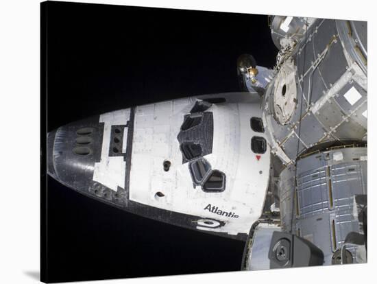 A High-Angle View of the Crew Cabin of Space Shuttle Atlantis-null-Stretched Canvas