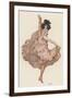 A High Kicking Dancer-Ferdinand Von Reznicek-Framed Art Print