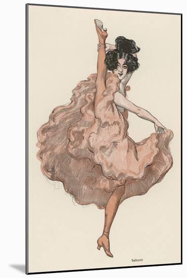 A High Kicking Dancer-Ferdinand Von Reznicek-Mounted Art Print