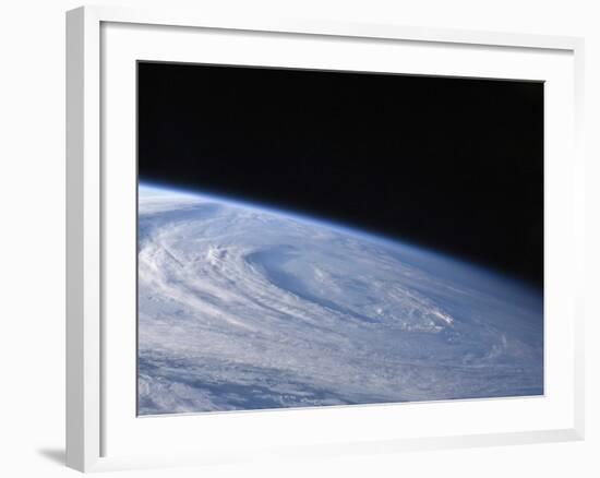 A High-Oblique View of the Extra-Tropical Unnamed Cyclone That Merged with Hurricane Earl-Stocktrek Images-Framed Photographic Print