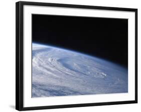 A High-Oblique View of the Extra-Tropical Unnamed Cyclone That Merged with Hurricane Earl-Stocktrek Images-Framed Photographic Print