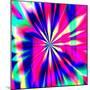 A High Resolution, Fractal Design that Simulates a Retro Psychedelic Background-rgasteff-Mounted Photographic Print