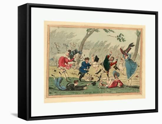A High Wind in the Park! 1819-null-Framed Stretched Canvas