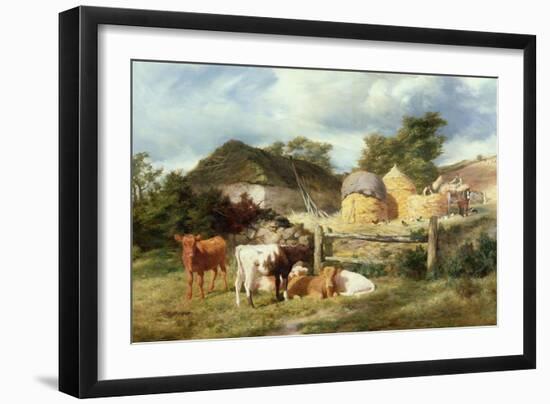 A Highland Croft, 1873-Peter Graham-Framed Giclee Print