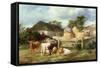 A Highland Croft, 1873-Peter Graham-Framed Stretched Canvas