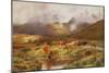 A Highland Drove at Strathfillan, Perthshire-Louis Bosworth Hurt-Mounted Giclee Print