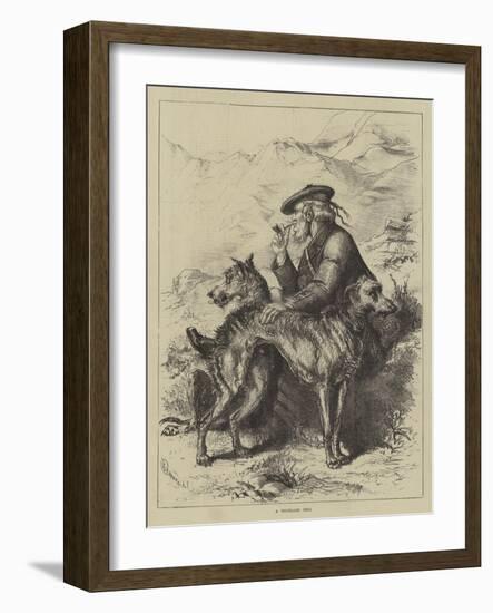 A Highland Trio-null-Framed Giclee Print