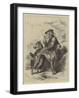 A Highland Trio-null-Framed Giclee Print