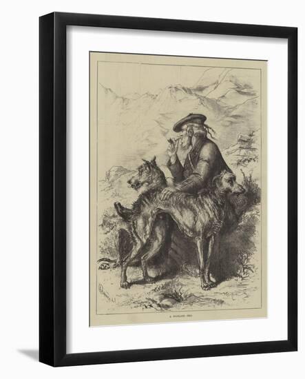 A Highland Trio-null-Framed Giclee Print