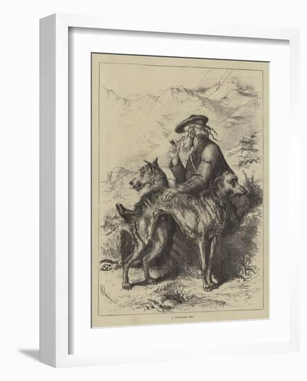 A Highland Trio-null-Framed Giclee Print