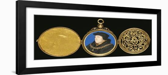 A Highly Important Miniature of Thomas Cromwell-Hans Holbein the Younger-Framed Giclee Print