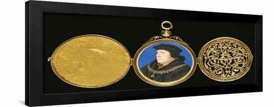 A Highly Important Miniature of Thomas Cromwell-Hans Holbein the Younger-Framed Giclee Print