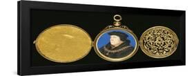 A Highly Important Miniature of Thomas Cromwell-Hans Holbein the Younger-Framed Premium Giclee Print