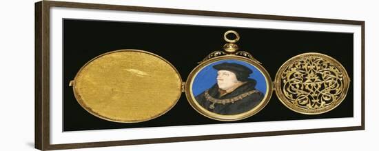 A Highly Important Miniature of Thomas Cromwell-Hans Holbein the Younger-Framed Giclee Print