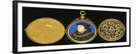 A Highly Important Miniature of Thomas Cromwell-Hans Holbein the Younger-Framed Giclee Print