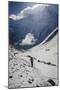 A Hiker Ascends the Modi Khola Valley to Reach Annapurna Base Camp, 4130M-Andrew Taylor-Mounted Photographic Print