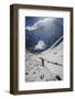 A Hiker Ascends the Modi Khola Valley to Reach Annapurna Base Camp, 4130M-Andrew Taylor-Framed Photographic Print